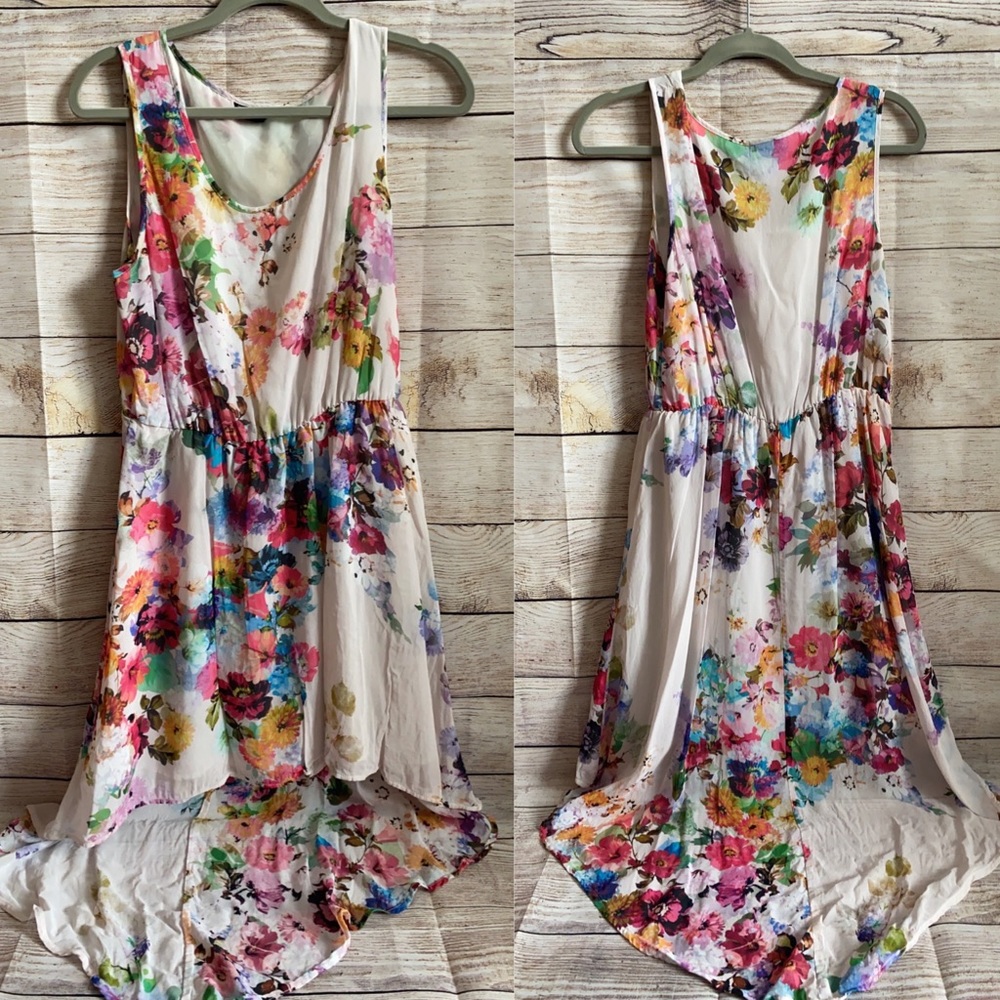 High Low Floral Dress
